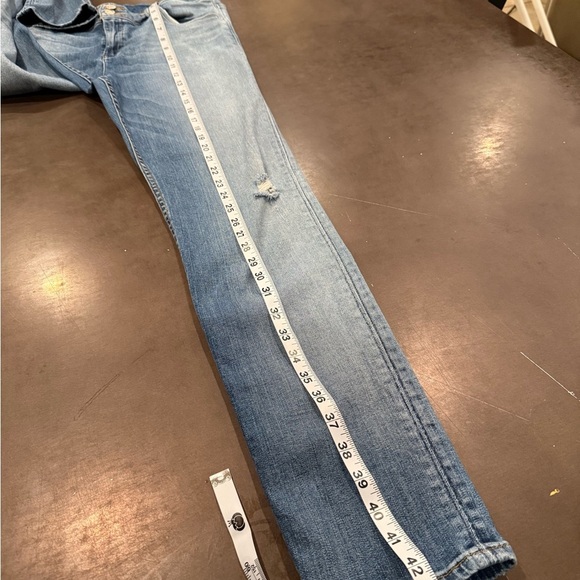 Hudson Jeans Women's Distressed Skinny Jeans - Blue - Picture 7 of 15